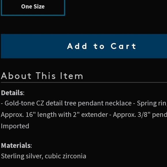 Family Tree gold over sterling silver necklace - Picture 4 of 4